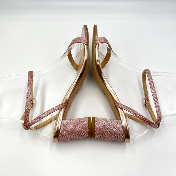 Jewel Badgley Mischka Womens Size 5.5 Pink Sparkly Dress Sandals Heels Shoes‎ - Picture 9 of 13